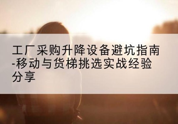 元氏移动式升降机怎么选-工厂采购升降设备避坑指南-移动与货梯挑选实战经验分享